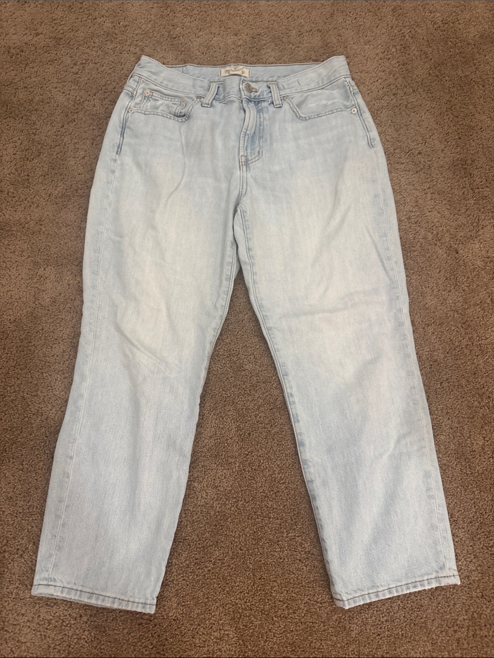 Madewell Light Wash Boyfriend Jeans